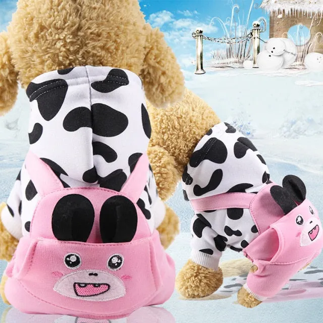 2PUOUPUOU Winter Pet Dog Clothes Cute Dog Clothes for Small Dogs Coat Cotton Ropa Perro Cute Thicken Warm Dogs Clothing XS-XXL