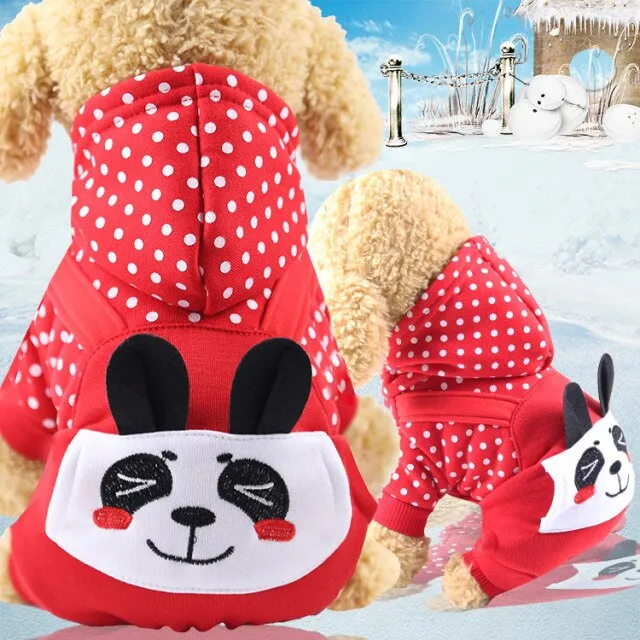 2PUOUPUOU Winter Pet Dog Clothes Cute Dog Clothes for Small Dogs Coat Cotton Ropa Perro Cute Thicken Warm Dogs Clothing XS-XXL