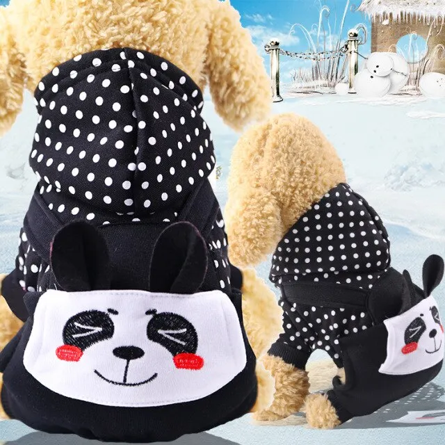 2PUOUPUOU Winter Pet Dog Clothes Cute Dog Clothes for Small Dogs Coat Cotton Ropa Perro Cute Thicken Warm Dogs Clothing XS-XXL