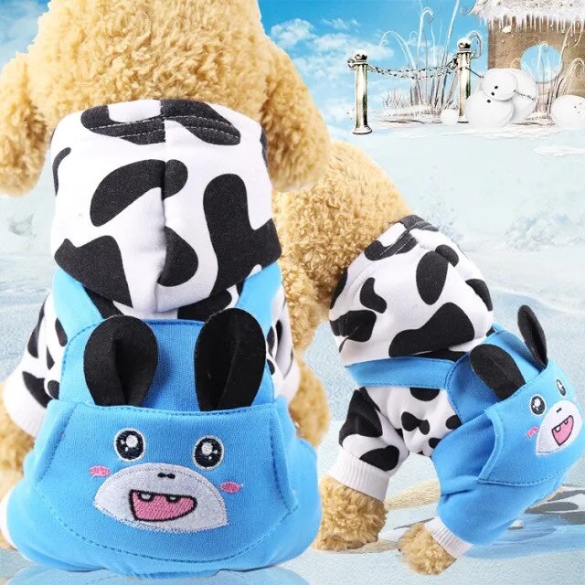2PUOUPUOU Winter Pet Dog Clothes Cute Dog Clothes for Small Dogs Coat Cotton Ropa Perro Cute Thicken Warm Dogs Clothing XS-XXL