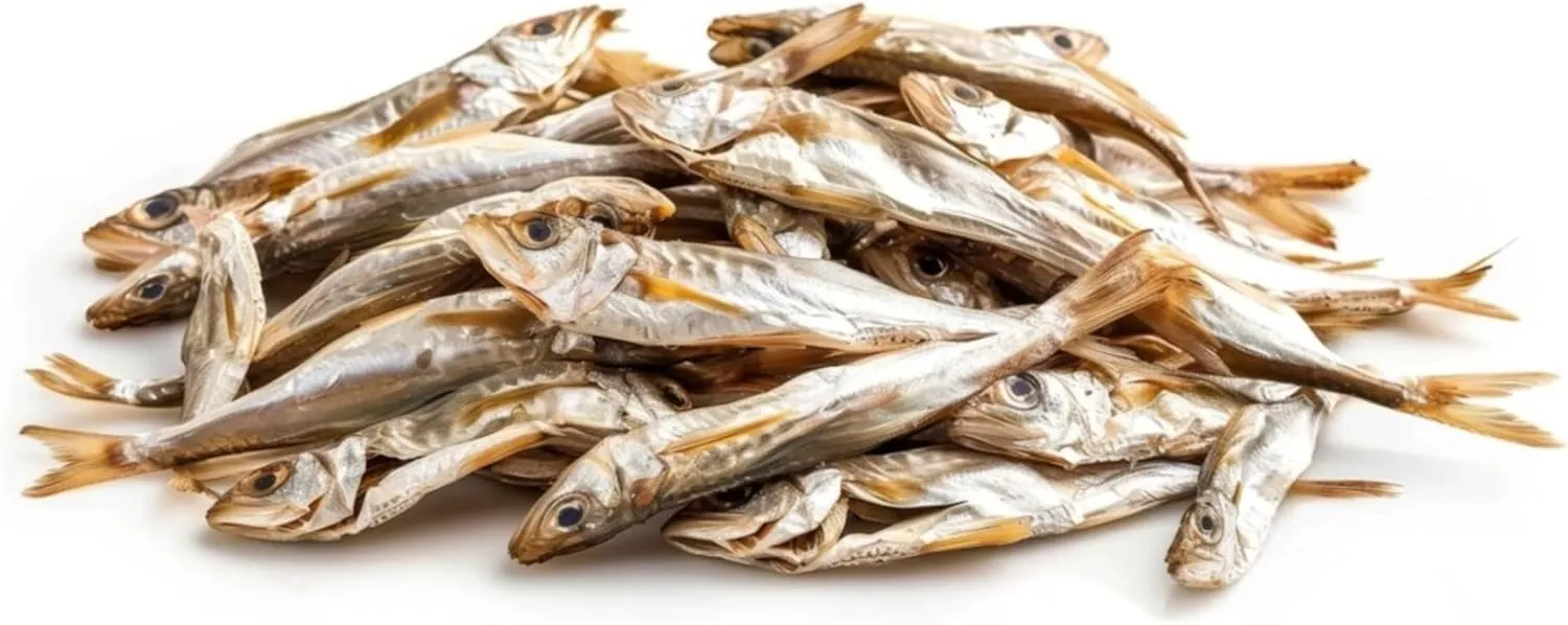 Alaskan Herring Whole Fish Pet Treat - Air-Dried, Single-Ingredient for Cats & Dogs - Natural Training Treats, Dried Fish Snack, 3.5-oz Bag