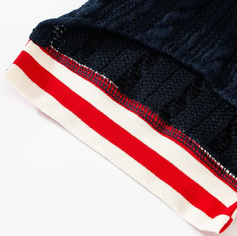 Autumn and winter short twist knit sweater sweater pet clothes