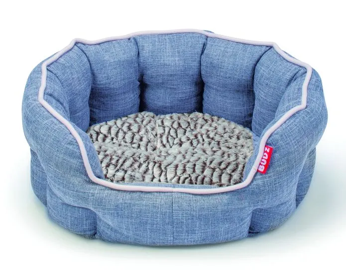Bud-Z Round Deluxe Cuddler Blue Dog 29-24in