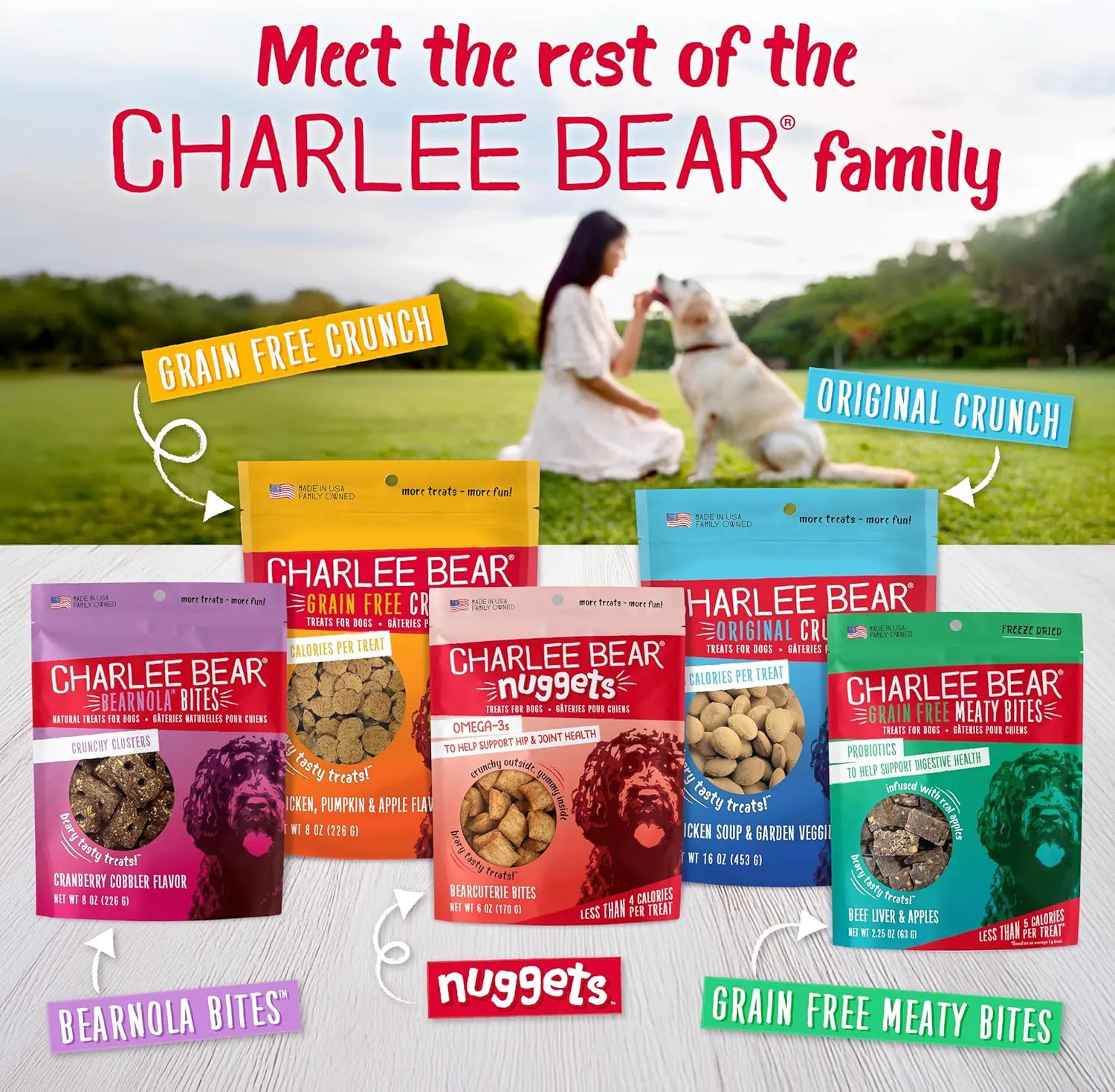Charlee Bear Dog Treat, 16-Ounce, Cheese/Egg