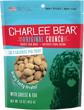 Charlee Bear Dog Treat, 16-Ounce, Cheese/Egg