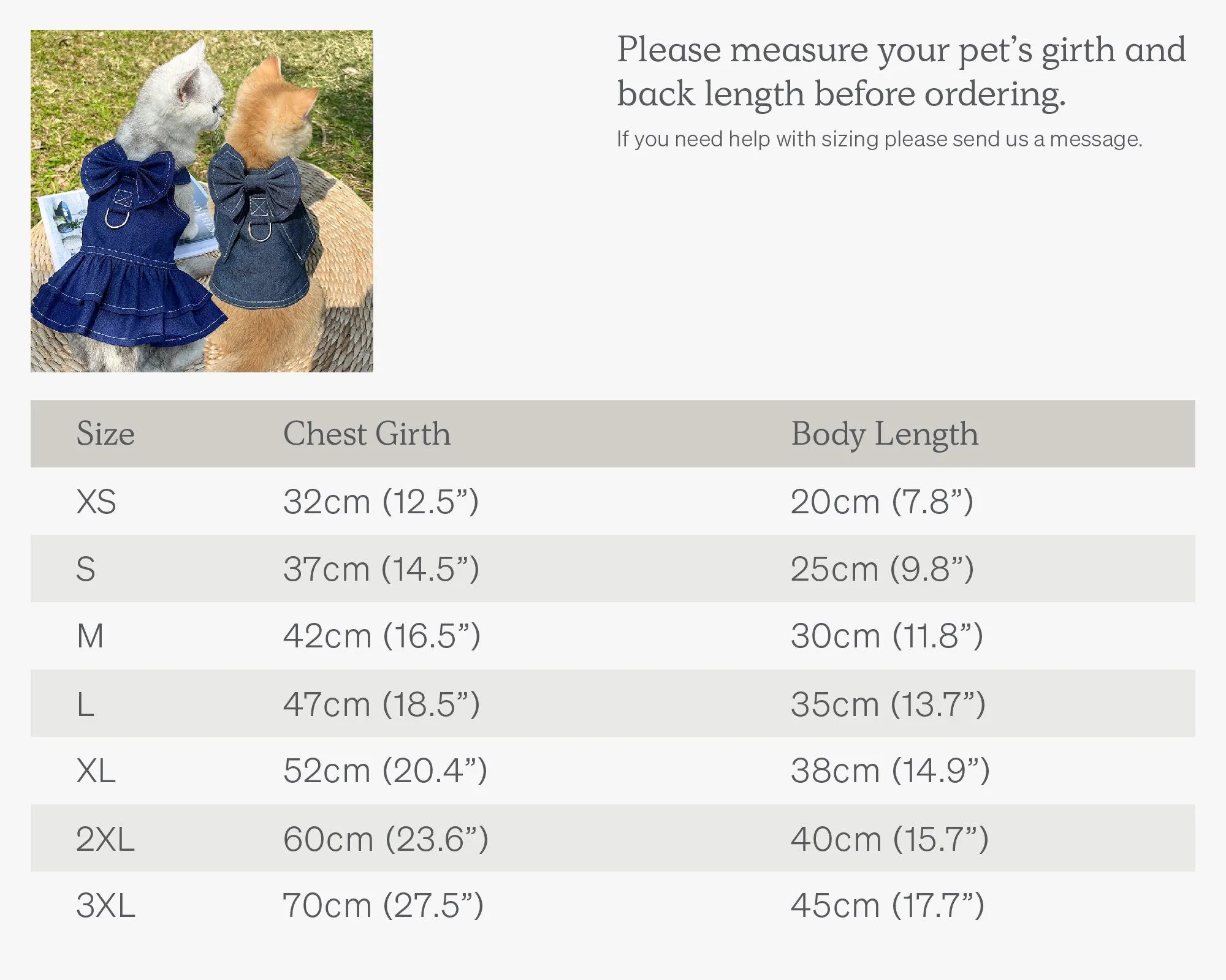 Denim Pet Dress Pet Shirt with Bow