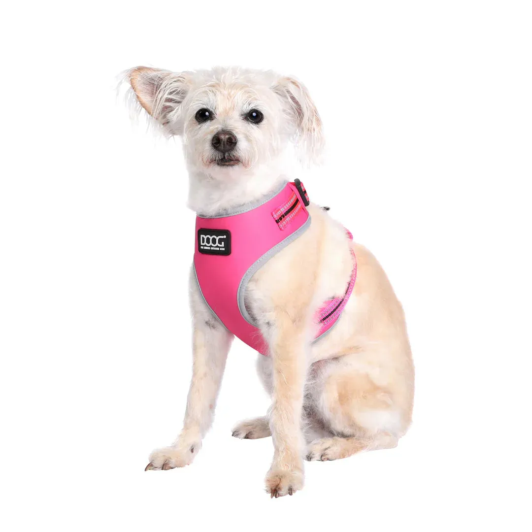 DOOG Neoflex Neoprene Lady Neon Pink Dog Harness Extra Large