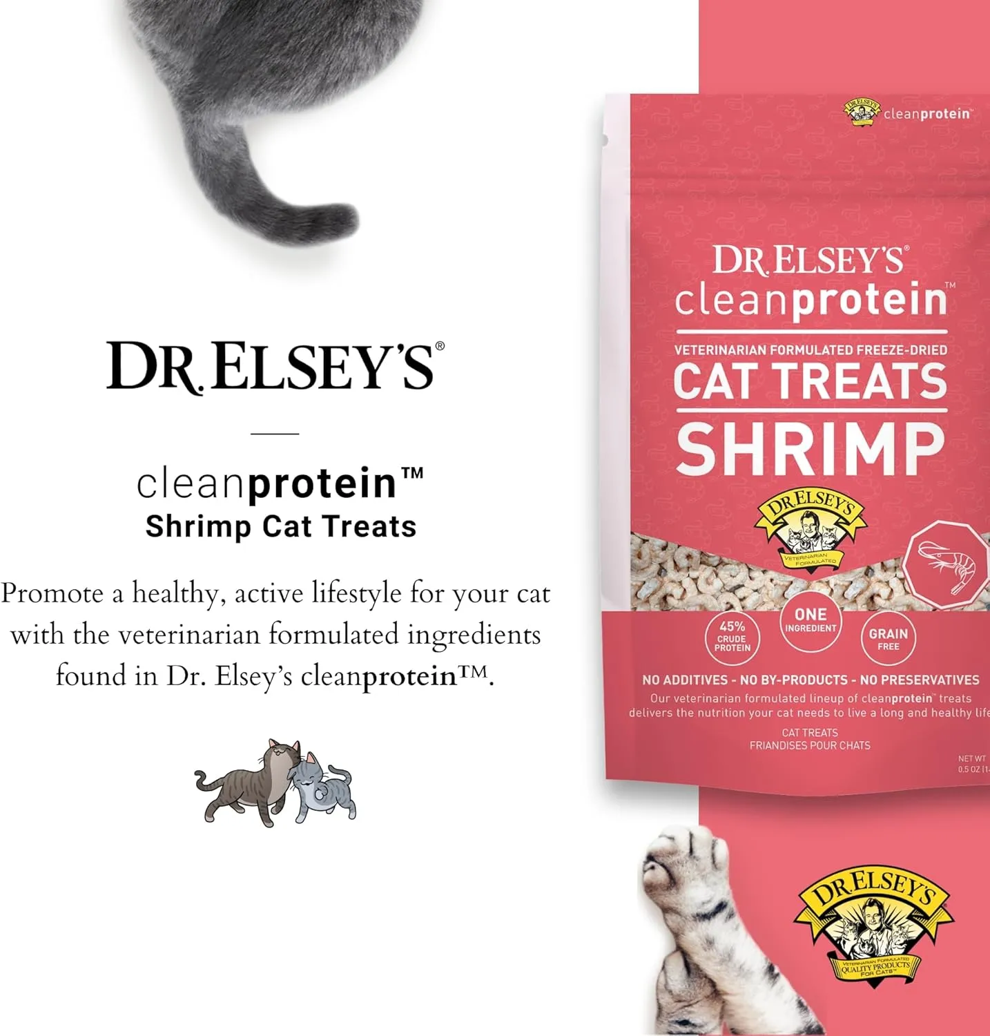Dr. Elsey's Freeze-Dried Shrimp Cat Treats 0.5 oz.
