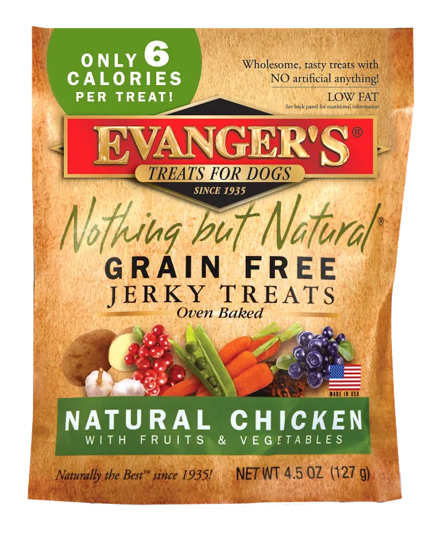 Evanger's Grain Free Organic Chicken with Fruits and Veggies Dog Treats