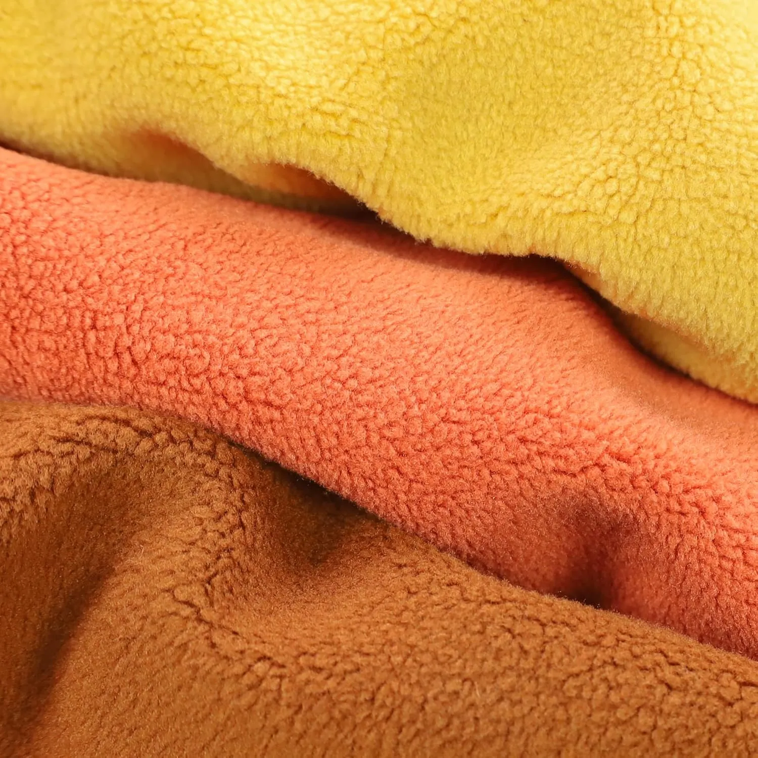 Fitwarm 3 Pack Classic Fleece Dog Sweater, Turtleneck Dog Sweatshirt, Dog Winter Clothes for Small Dogs Boy Girl, Pet Pullover Jumper, Cat Apparel, Orange, Yellow, Coffee, Small