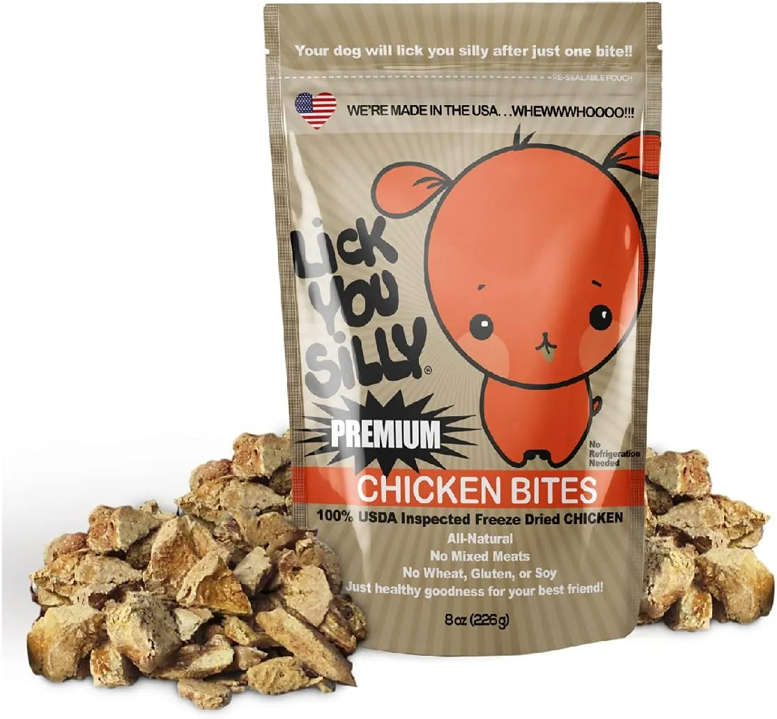 Freeze-Dried Chicken Liver Dog Treats | High-Protein Puppy Training Treats for Small, Medium, & Large Dogs | Grain-Free, All-Natural Pet Snacks | Made in The USA