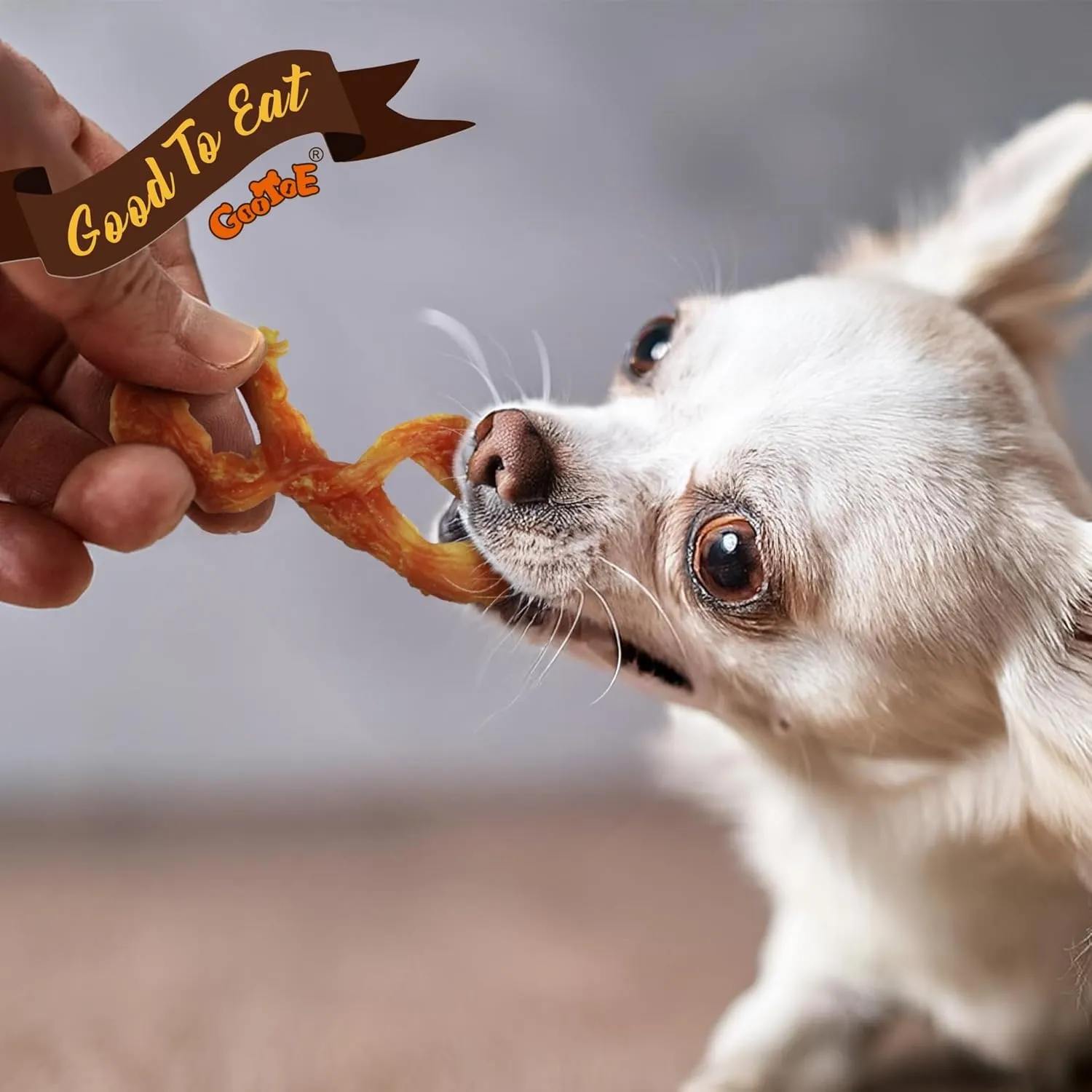 Gootoe Turkey Tendon Dog Treats, Turkey Tendon Rope (S) 6 Units/Pack, 100% USA-Sourced, Natural Snack, Premium Training Chews, Hypoallergenic, Reseal Value Bags, Size for Large Dogs