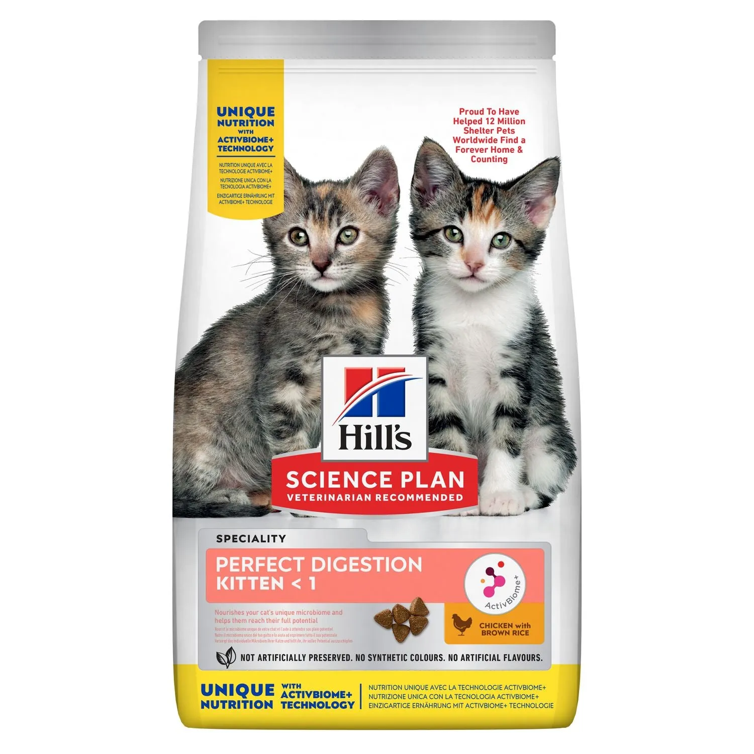 Hill's Perfect Digestion Kitten <1 with Chicken & Brown Rice