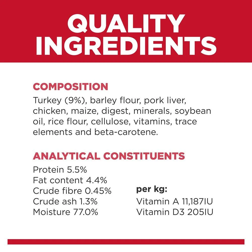 Hill's Science Diet Adult with Turkey Canned Wet Dog Food 370g