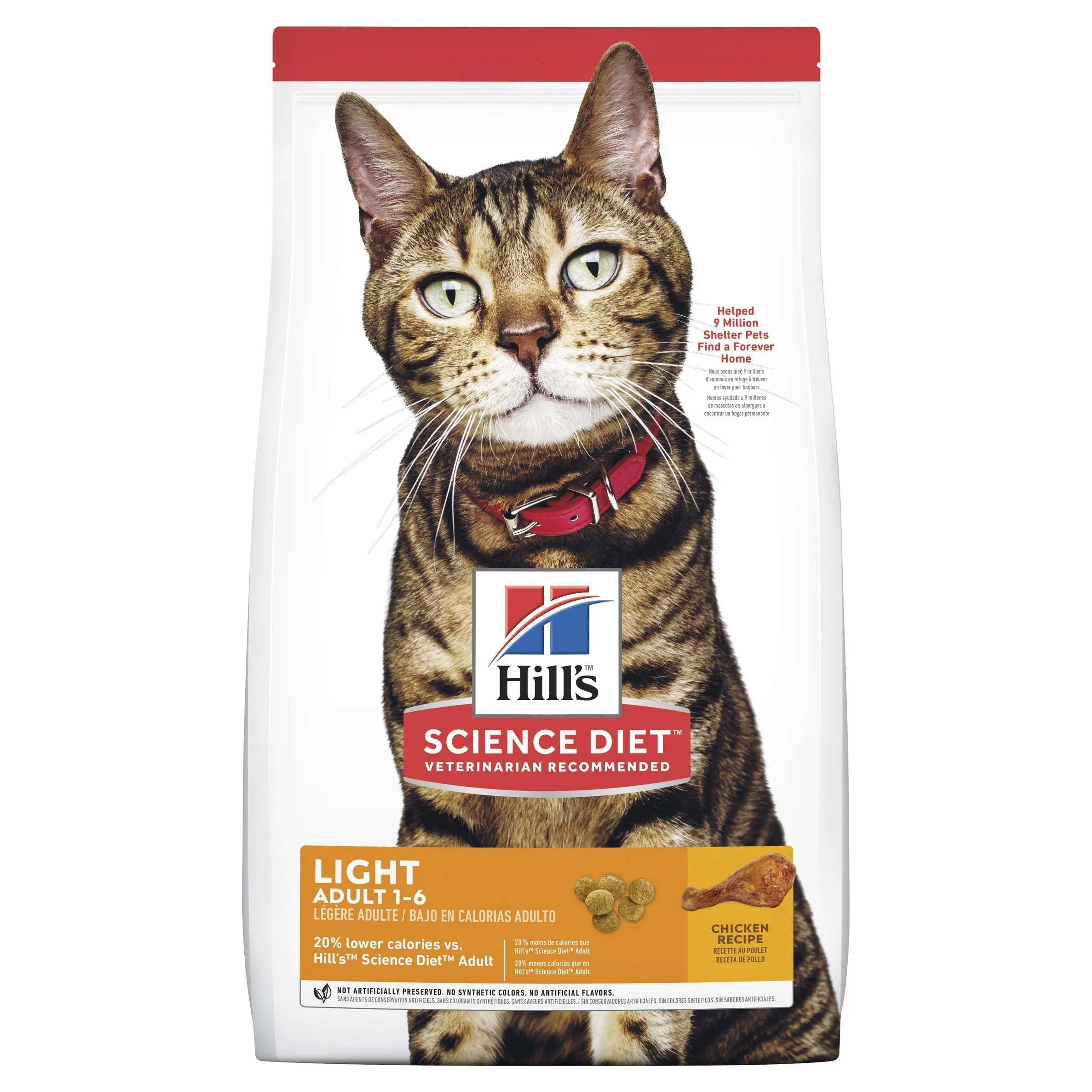 Hills Science Diet Light Adult Dry Cat Food 3.5kg^^^