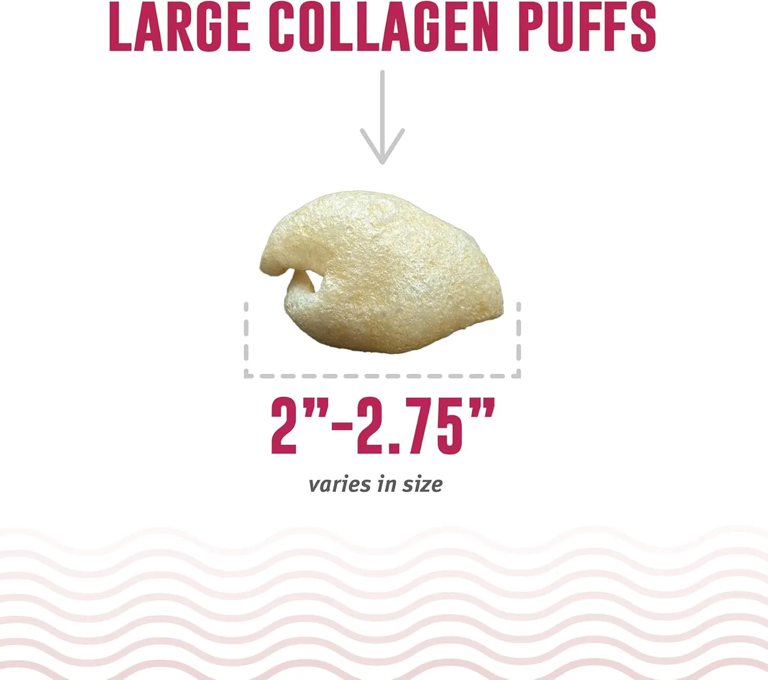 Icelandic  Collagen Puffs: Baked Beef Collagen W/Dehydrated Kelp 2.5oz - Treats for Med-Lg Dogs, Crunchy Protein Bites (Pack of 2)