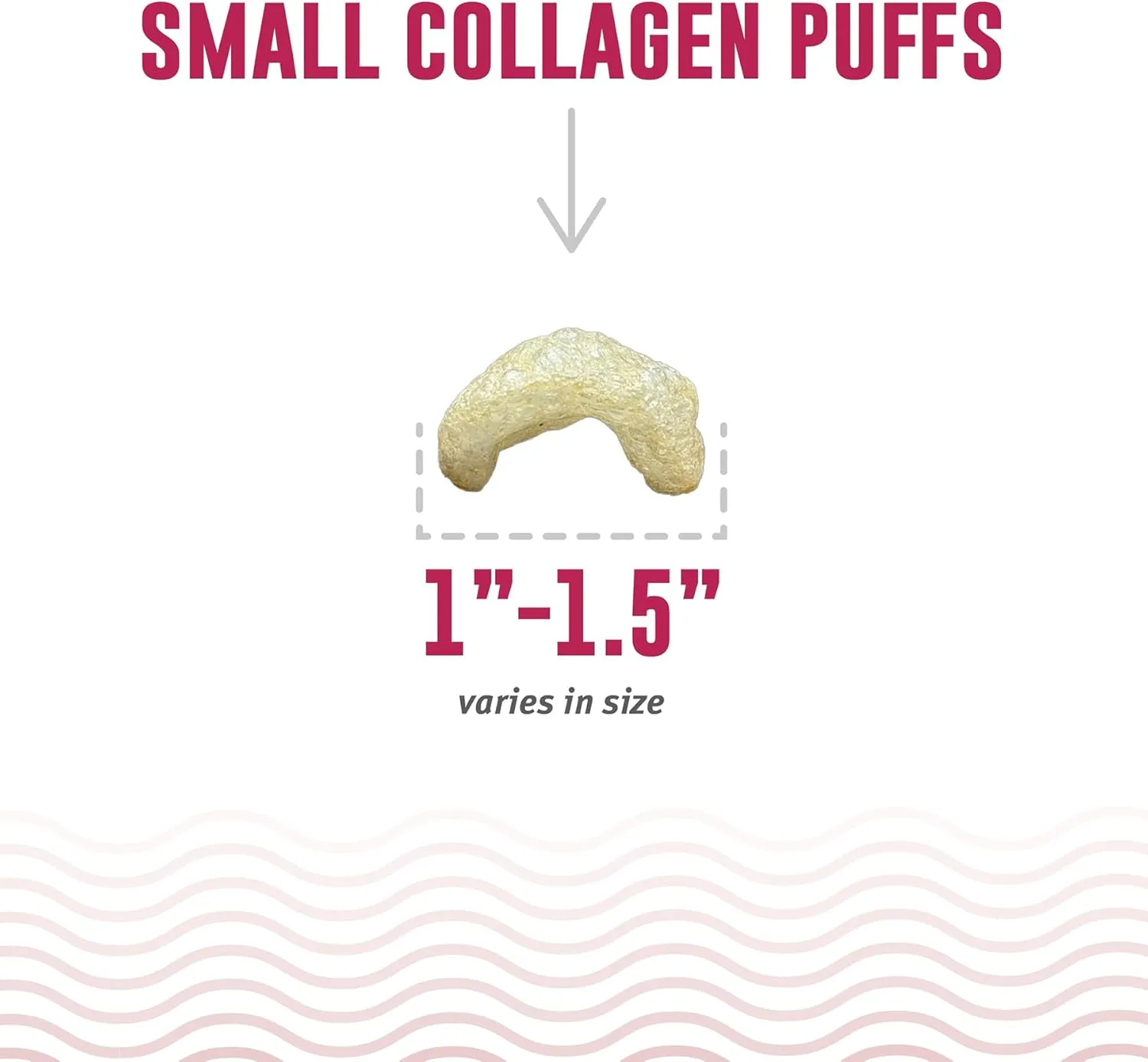 Icelandic  Collagen Puffs: Baked Beef Collagen with Cod Skin 1.3oz - Small Dog Treats, Crunchy Protein Bites