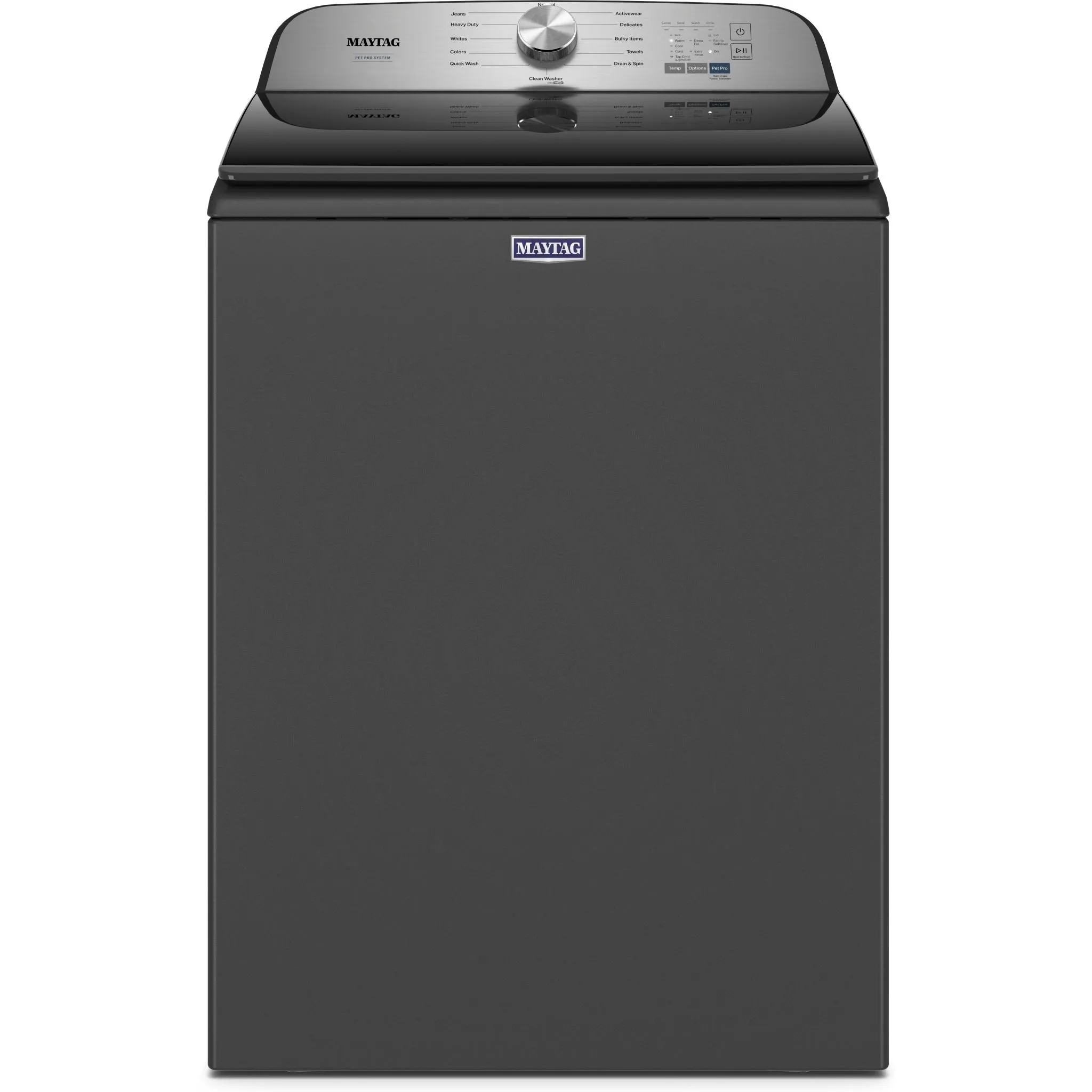 Maytag Top Load Washer (Pet Pro) (MVW6500MBK) - Volcano Black