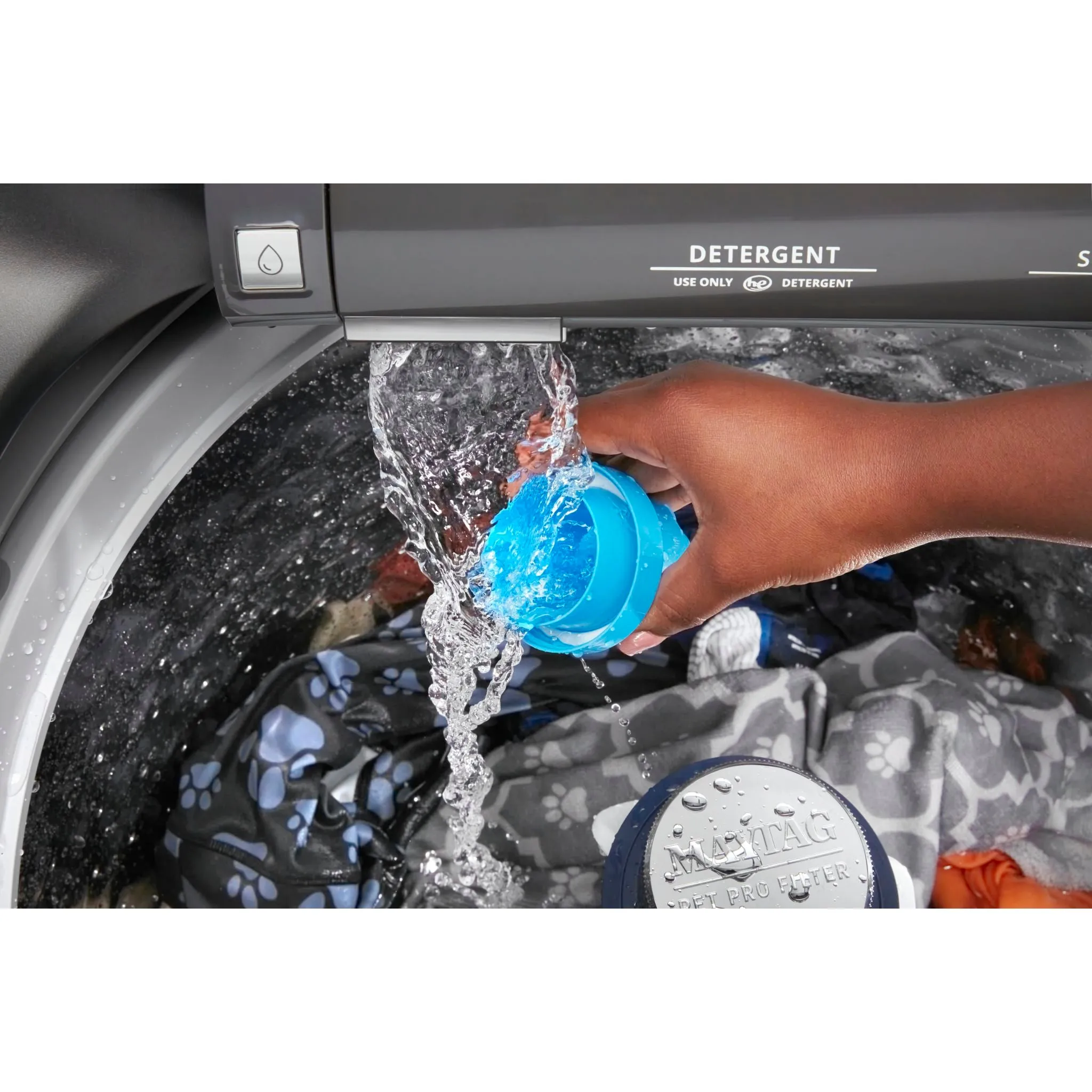 Maytag Top Load Washer (Pet Pro) (MVW6500MBK) - Volcano Black