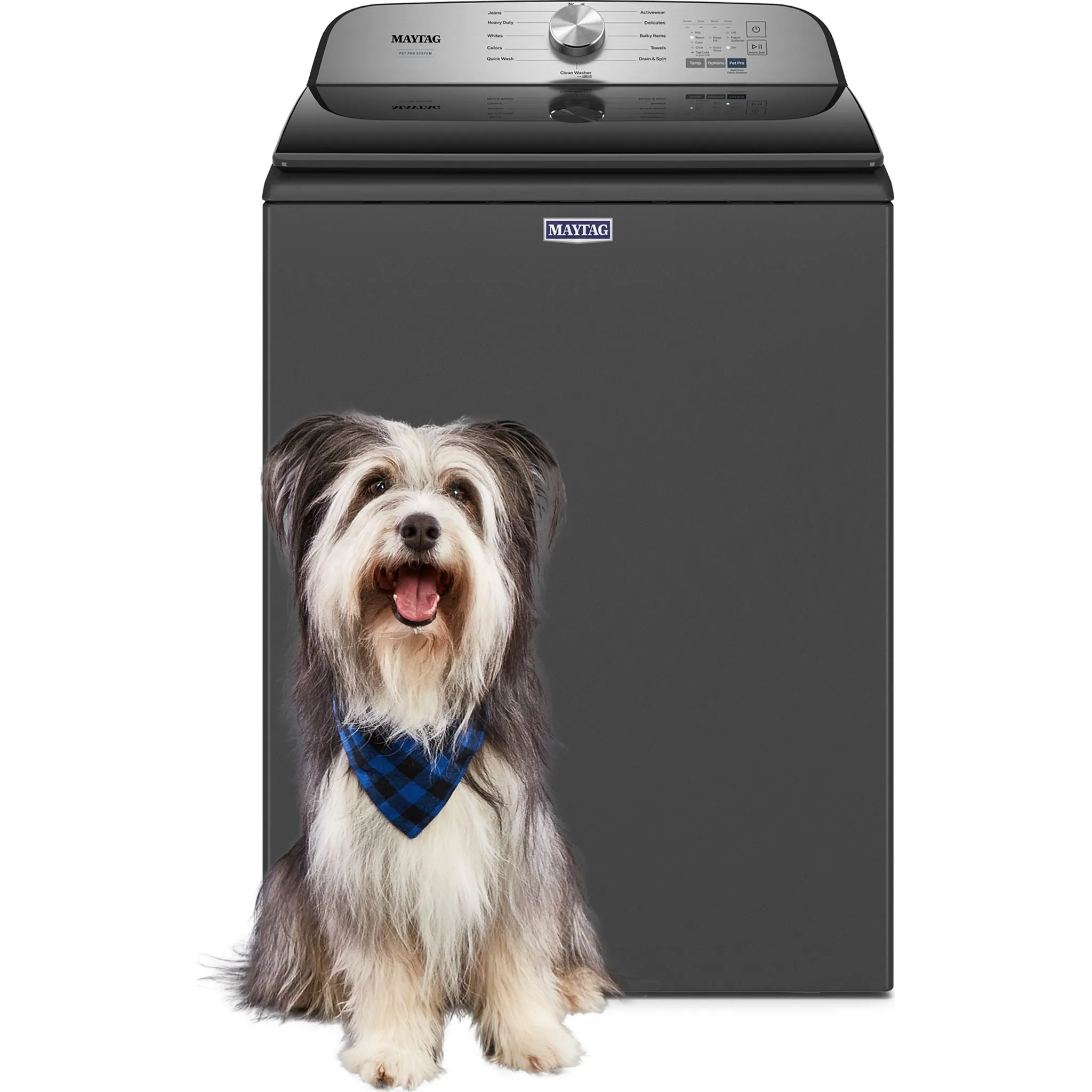Maytag Top Load Washer (Pet Pro) (MVW6500MBK) - Volcano Black