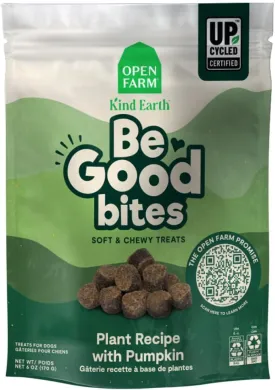 Open Farm, Be Good Bites, Soft Dog Training Treats, Small & Chewy, Made with Ethically & Sustainably Sourced Ingredients, Non-GMO Fruits & Grains, Plant-Based Pumpkin Recipe, 6oz Pouch