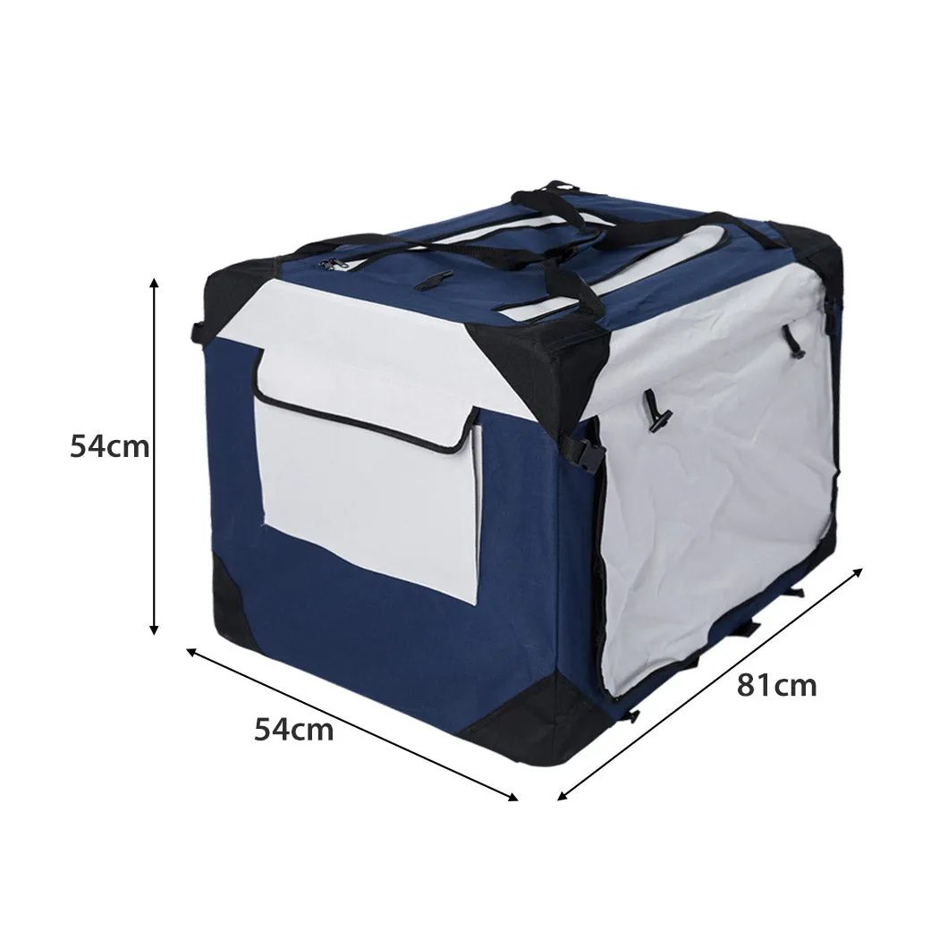 Pet Carrier Bag Dog Puppy Spacious Outdoor Travel Hand Portable Crate - L