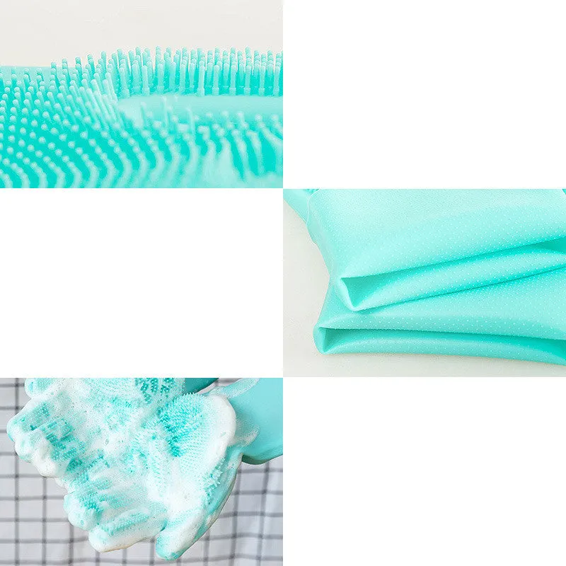 Pet Silicone Grooming Gloves