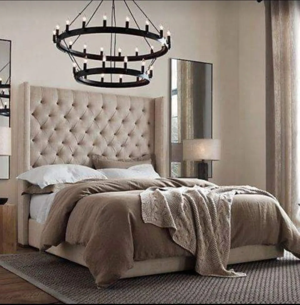 Petra Wingback Beds Frame - L`AMOUR Beds