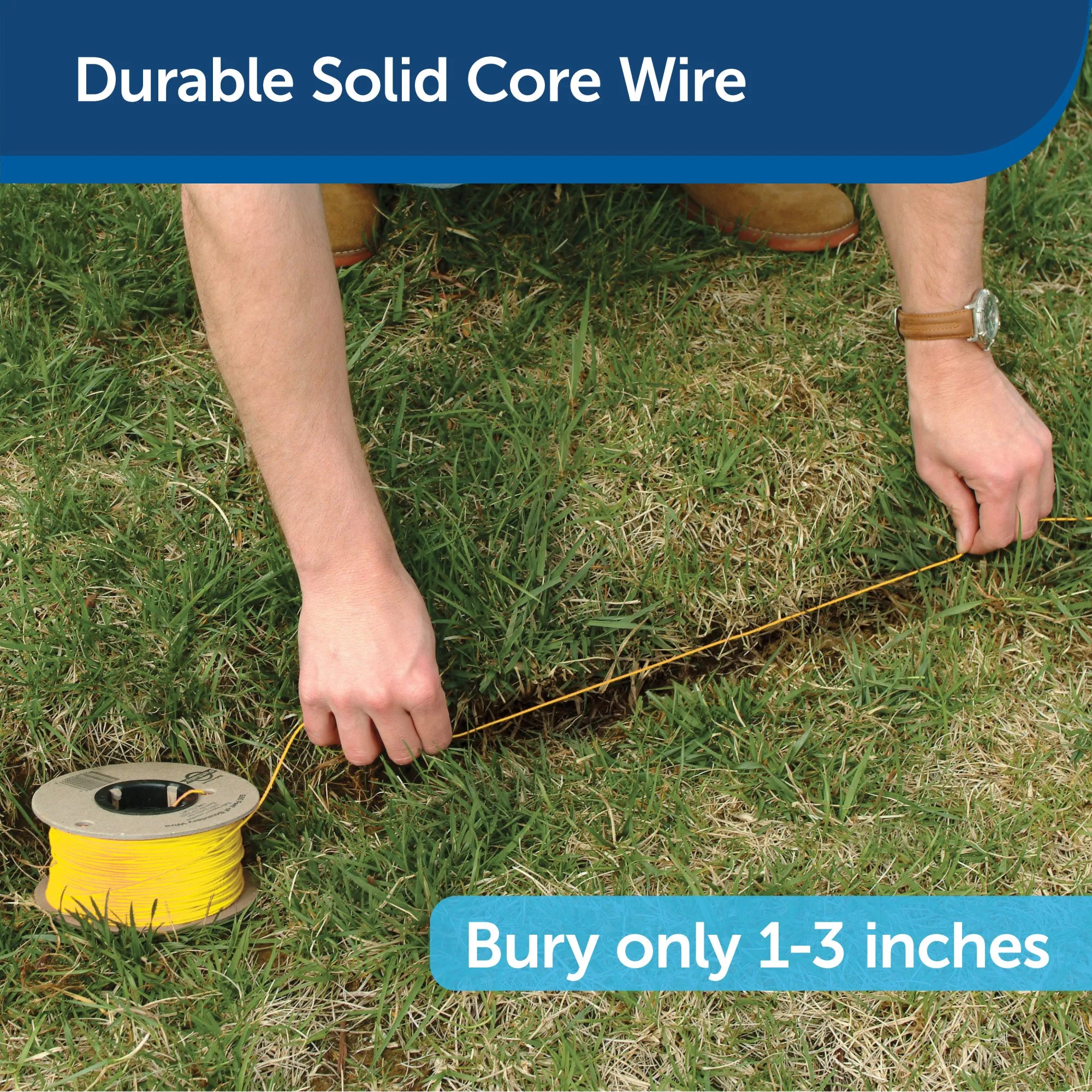 PetSafe Basic In-Ground Fence – Covers 1/3-Acre Yard with Included Wire – Expandable up to 5 Acres – For Pets 8 lbs and Up – From the Parent Company of INVISIBLE FENCE Brand