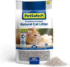 PetSafe ScoopFree Non-Clumping Natural Cat Litter, No Chemicals, Dyes or Fragrances, 8 Lb Bag