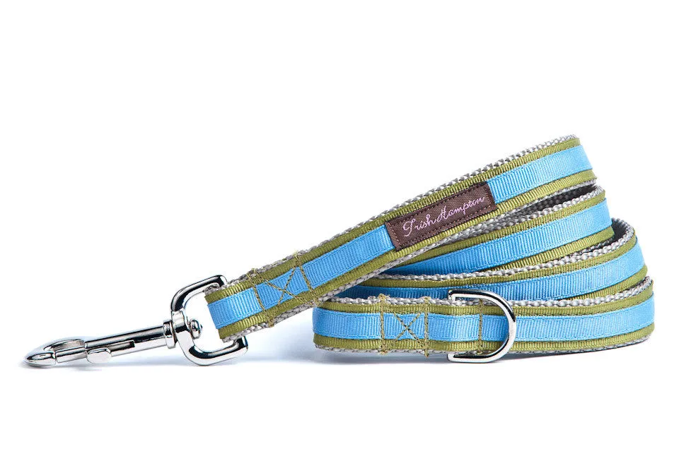 Sage/Periwinkle Stripe 6ft Sale Dog Leash - 319