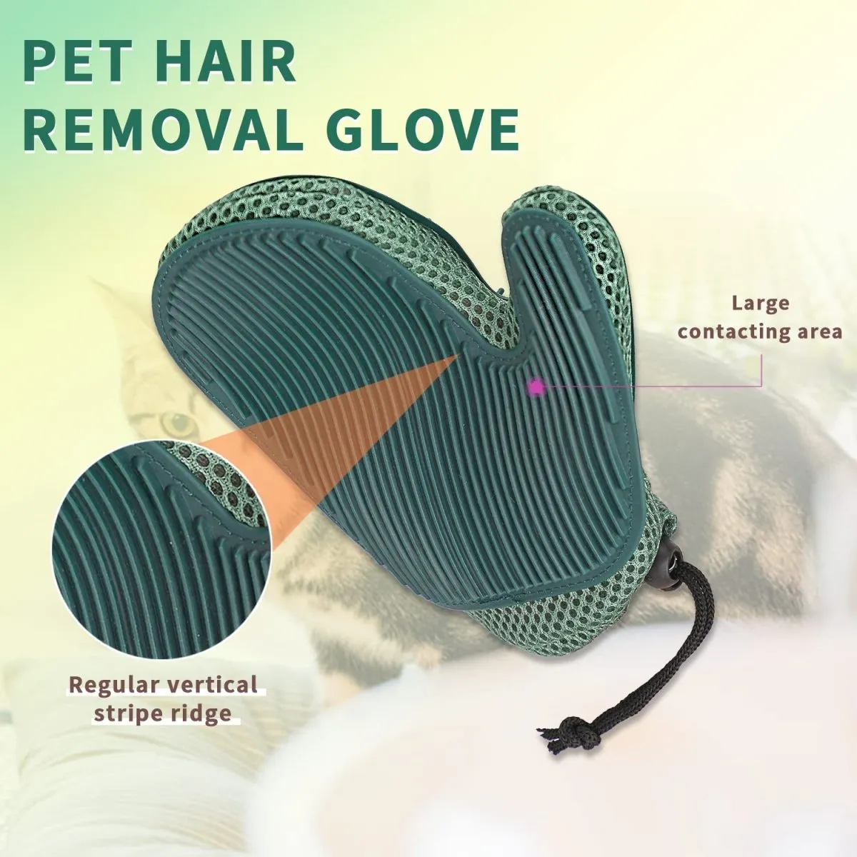 Silicon Cat and Dog Grooming and Hair Remover Mitt