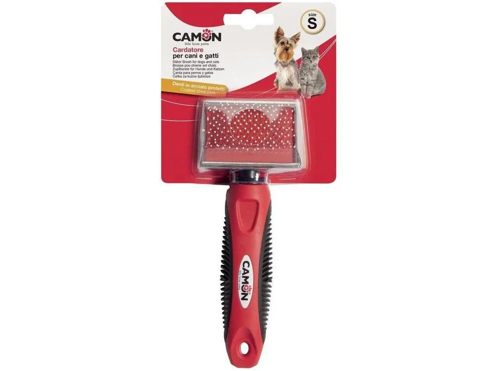 Slicker Brush With Stainless Steel Plastic Coated  Pins (85X45Mm) Md
