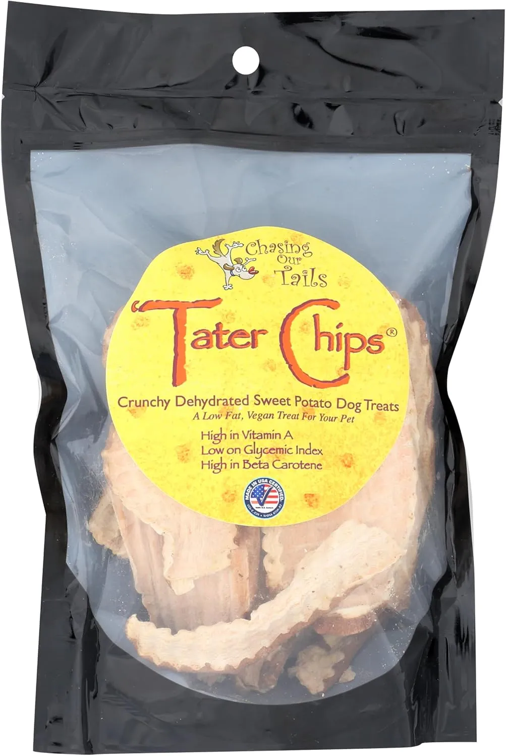 Sweet Potato Dog Treats. 100% Farmed And Made In The Usa! Naturally Grain And Gluten Free.