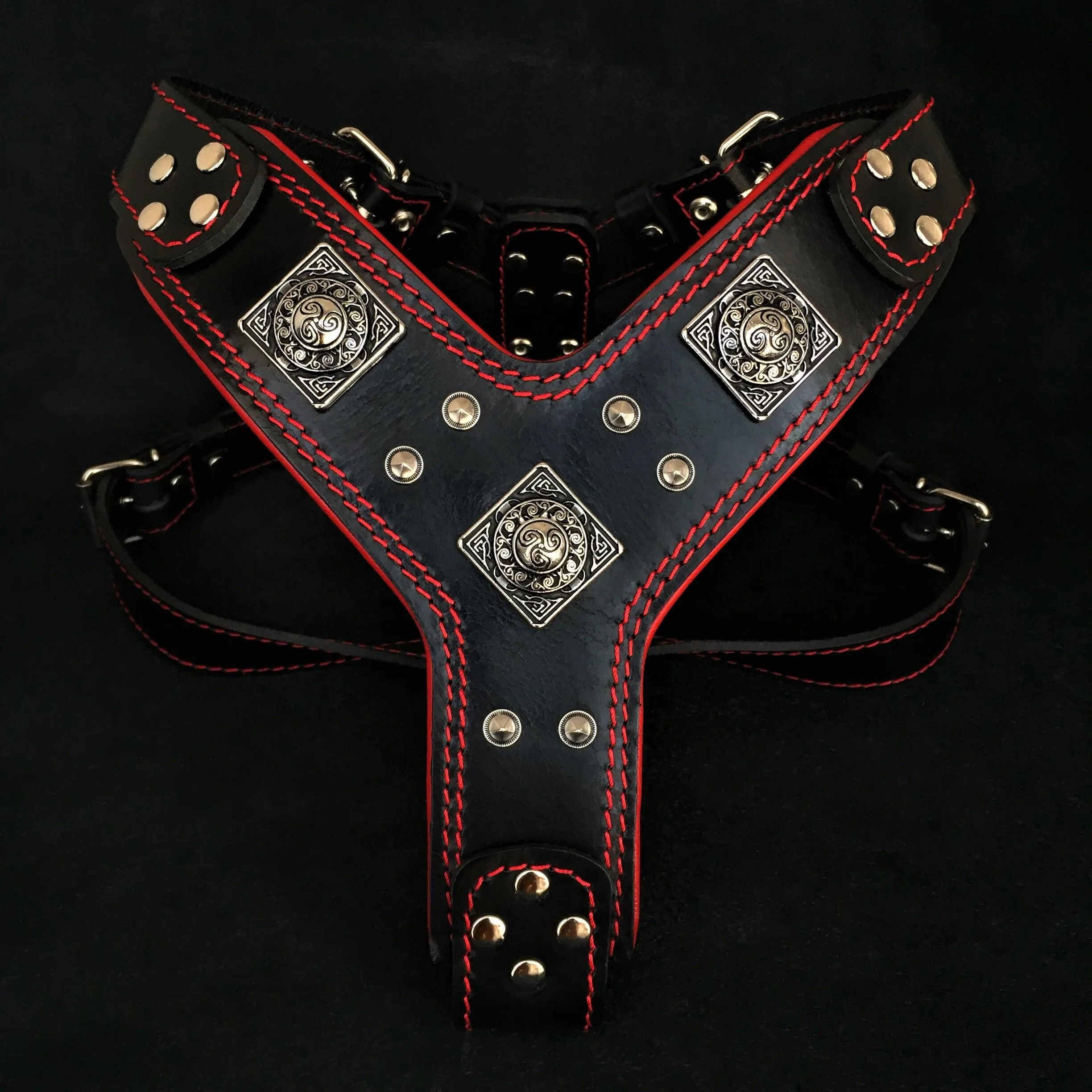 The "Eros" harness black & red