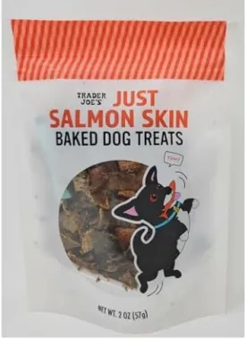 Trader Joe's Just Salmon Skin Baked Dog Treats, 2 oz