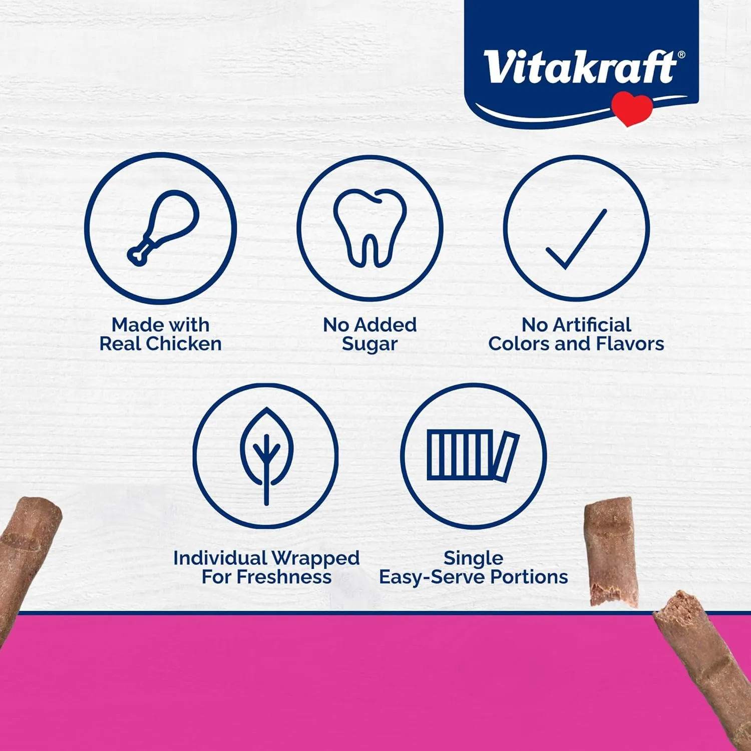 Vitakraft PurrSticks Cat Treat, Chicken, Multi Pack of 4