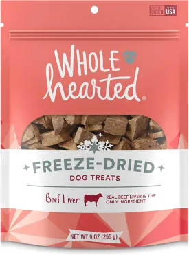 WholeHearted Beef Liver Freeze-Dried Dog Treats 9 oz.